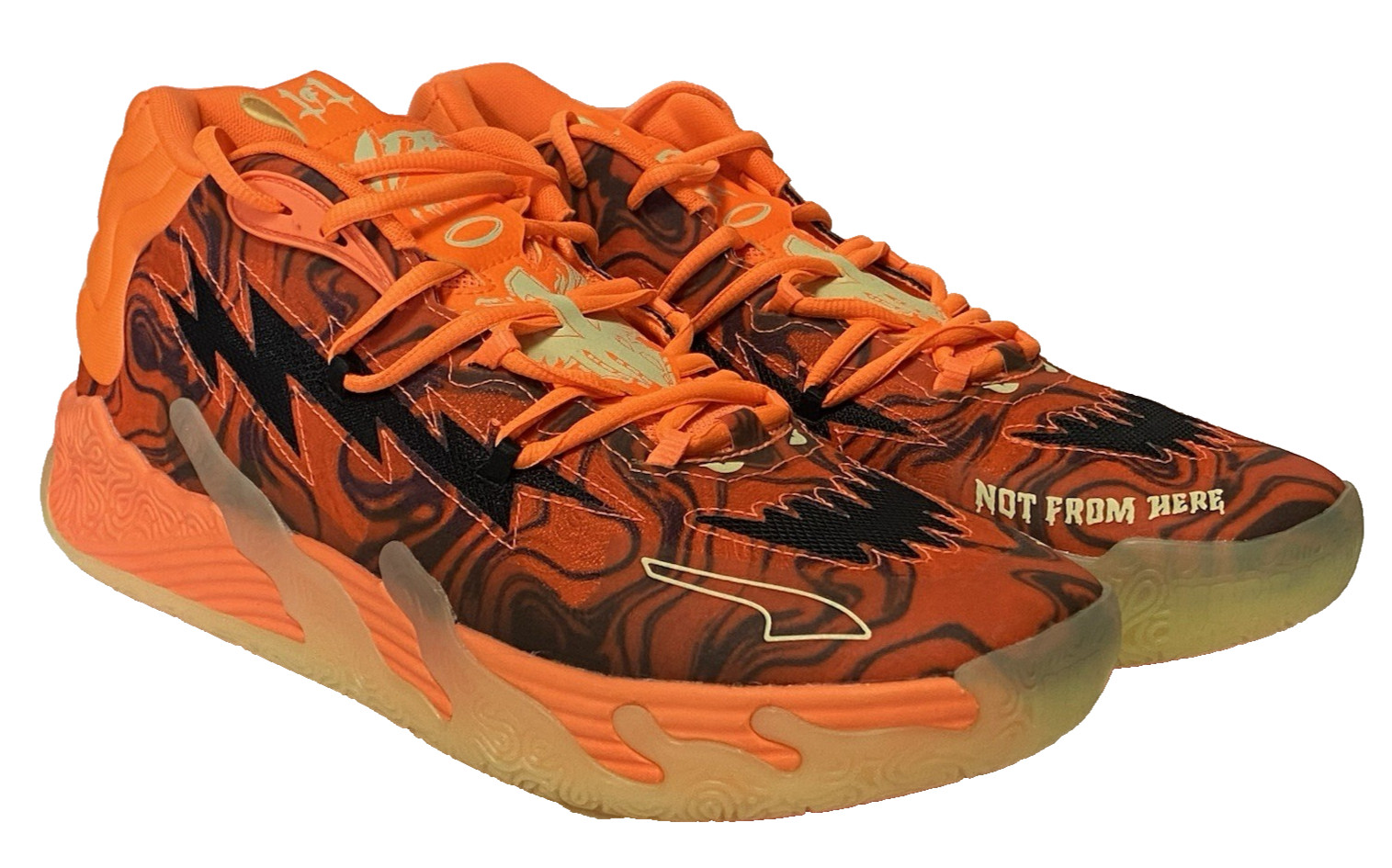 Puma x LaMelo Ball MB.03 “Halloween” – Fluro Orange-Black – 311176-01 – Men’s 12