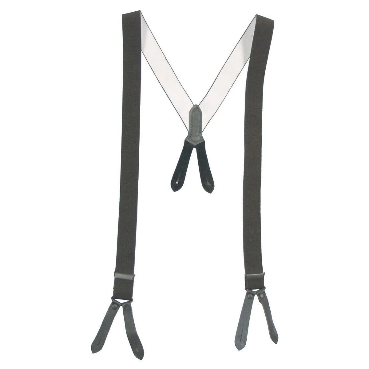 Original German Army BW Bundeswehr Suspenders OD Green Military Surplus Used