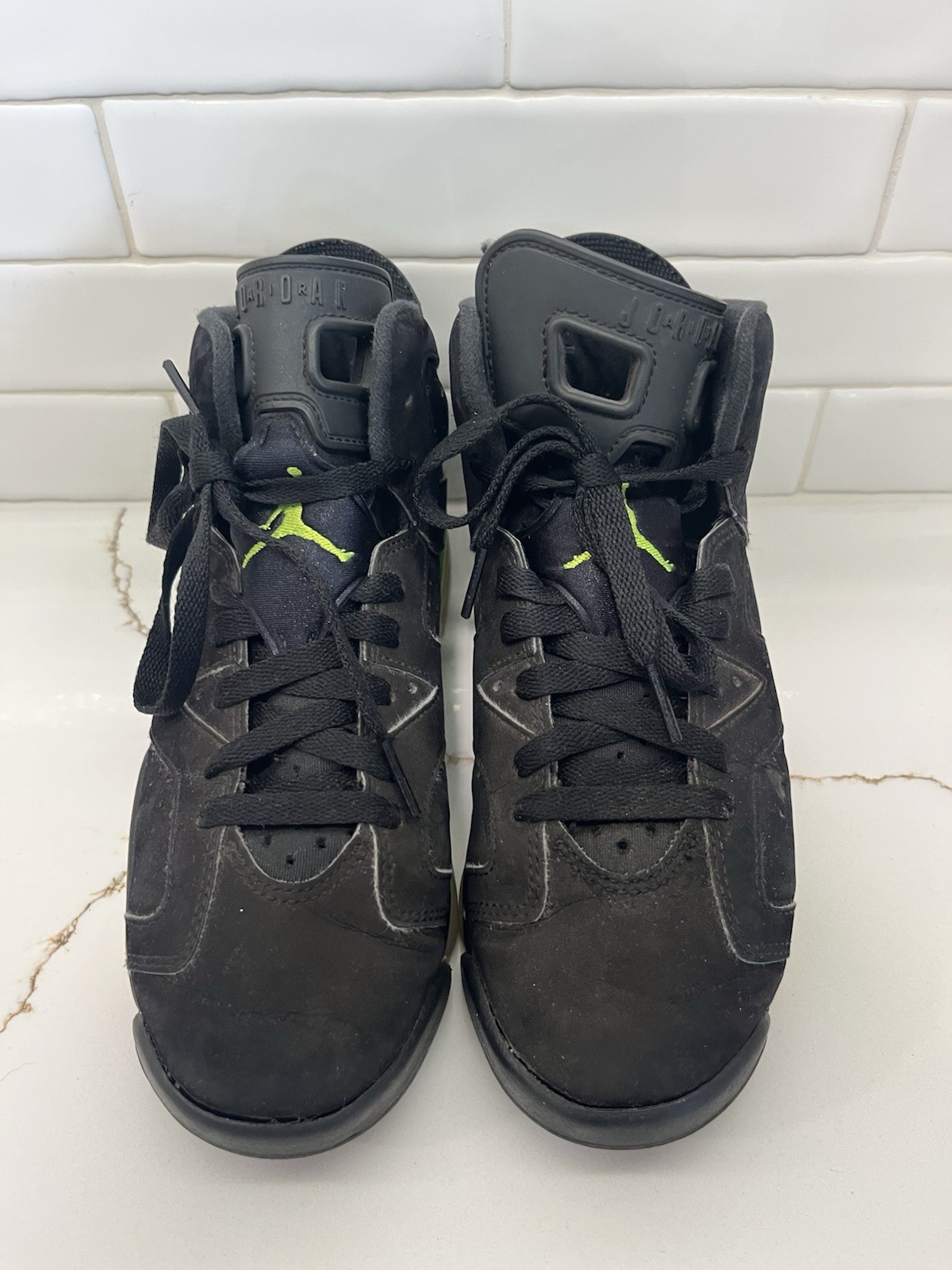 Air Jordan 6 Retro Electric Green Black GS Youth 5Y 384665-003