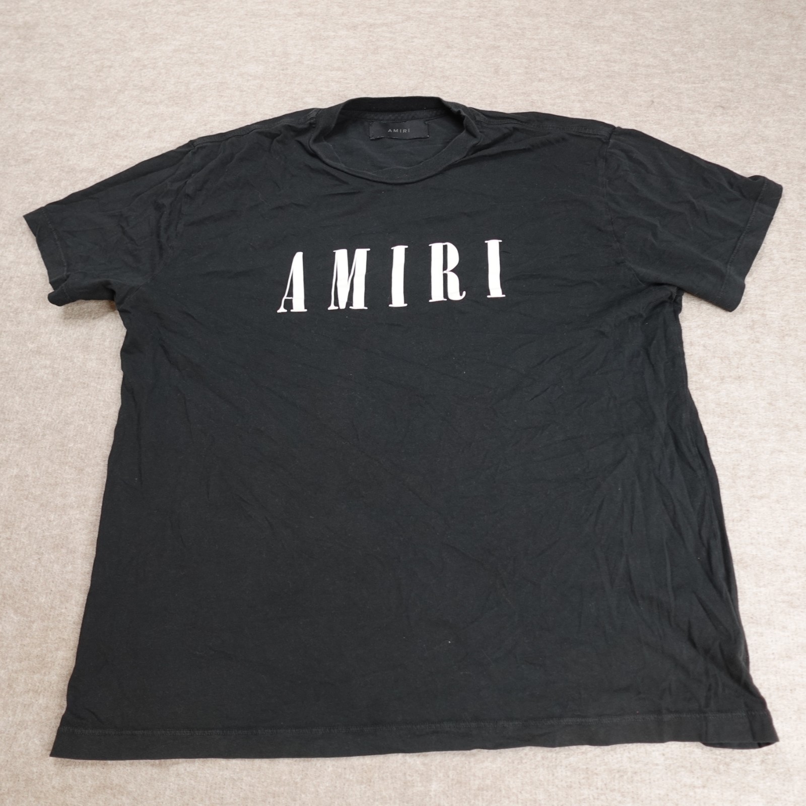 Amiri Mens Shirt Medium Black Spellout 100% Cotton Made in USA