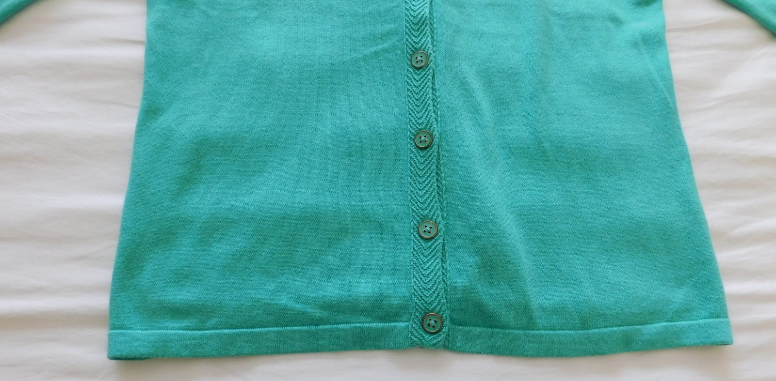 Talbots Cotton Blend V-neck Cardigan Women’s Size M Comfycore Business Casual
