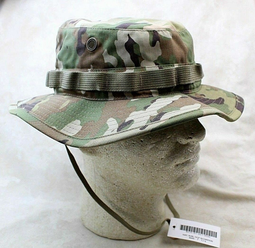 Military Camo Scorpion Boonie Cover – Army OCP Boonie Hat – USGI – Made in USA
