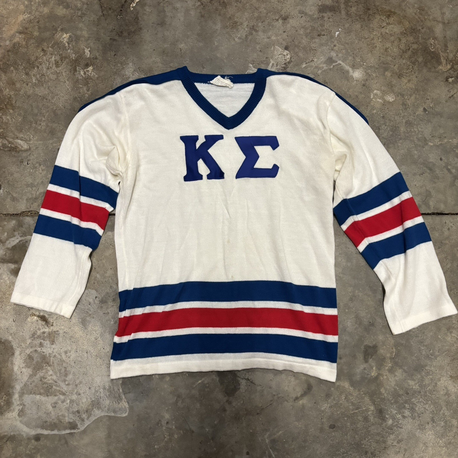 Vintage 1960s men’s KAPPA SIGMA fraternity hockey jersey sweater