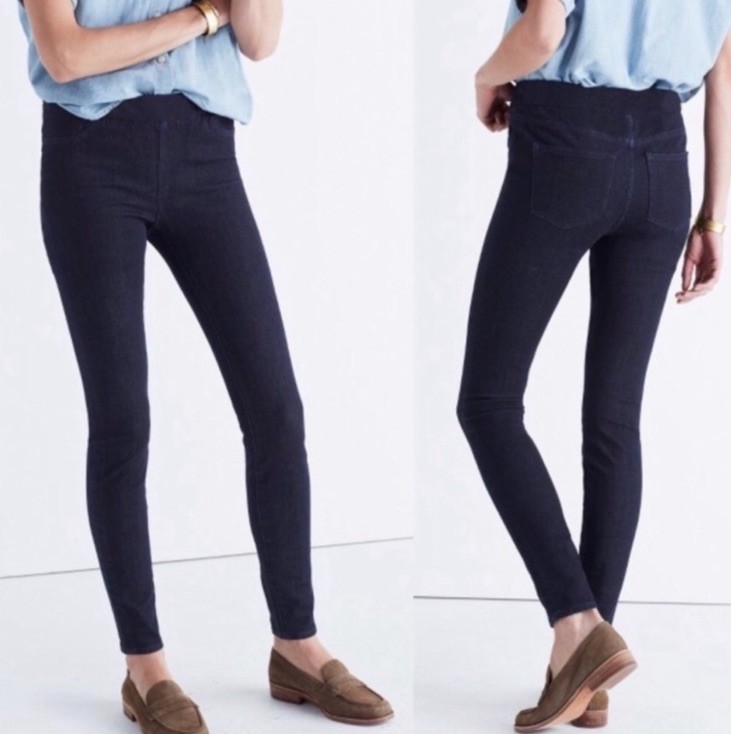 Madewell Women’s The Anywhere Jean Pull On Jeggings Stretch Size 27 Dark Wash