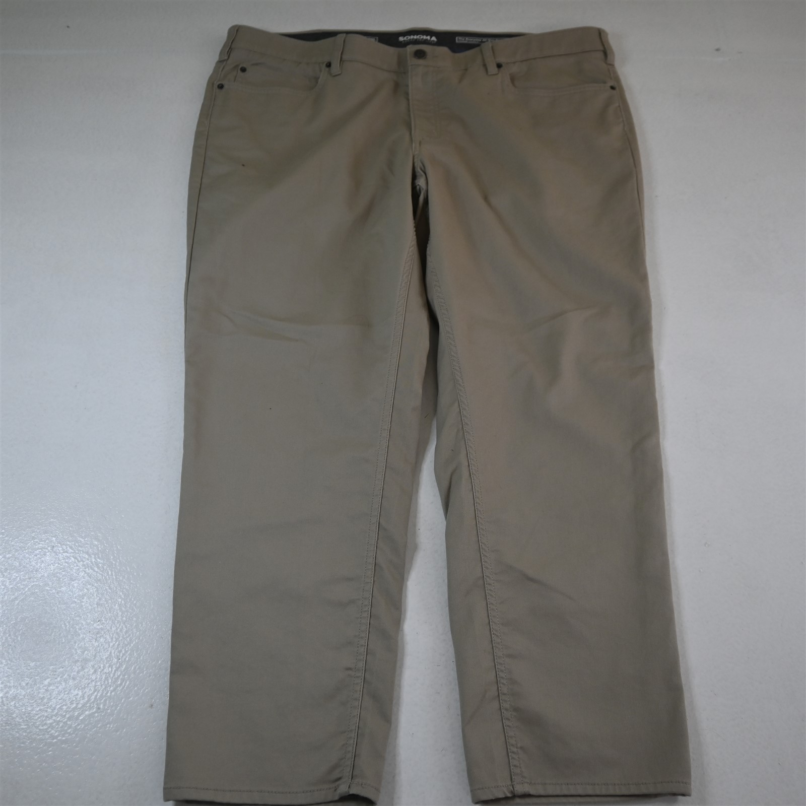 Sonoma 46×29 Everyday All Day Straight Khaki Soft Twill Stretch Mens Jeans