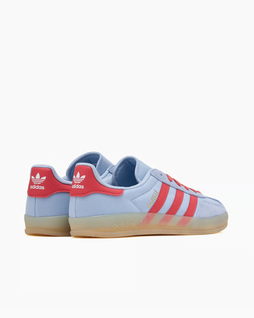 adidas JQ8388 Clear Sky Gazelle Indoor Blue Red Gum Bottom JQ8388 Mens Sneakers