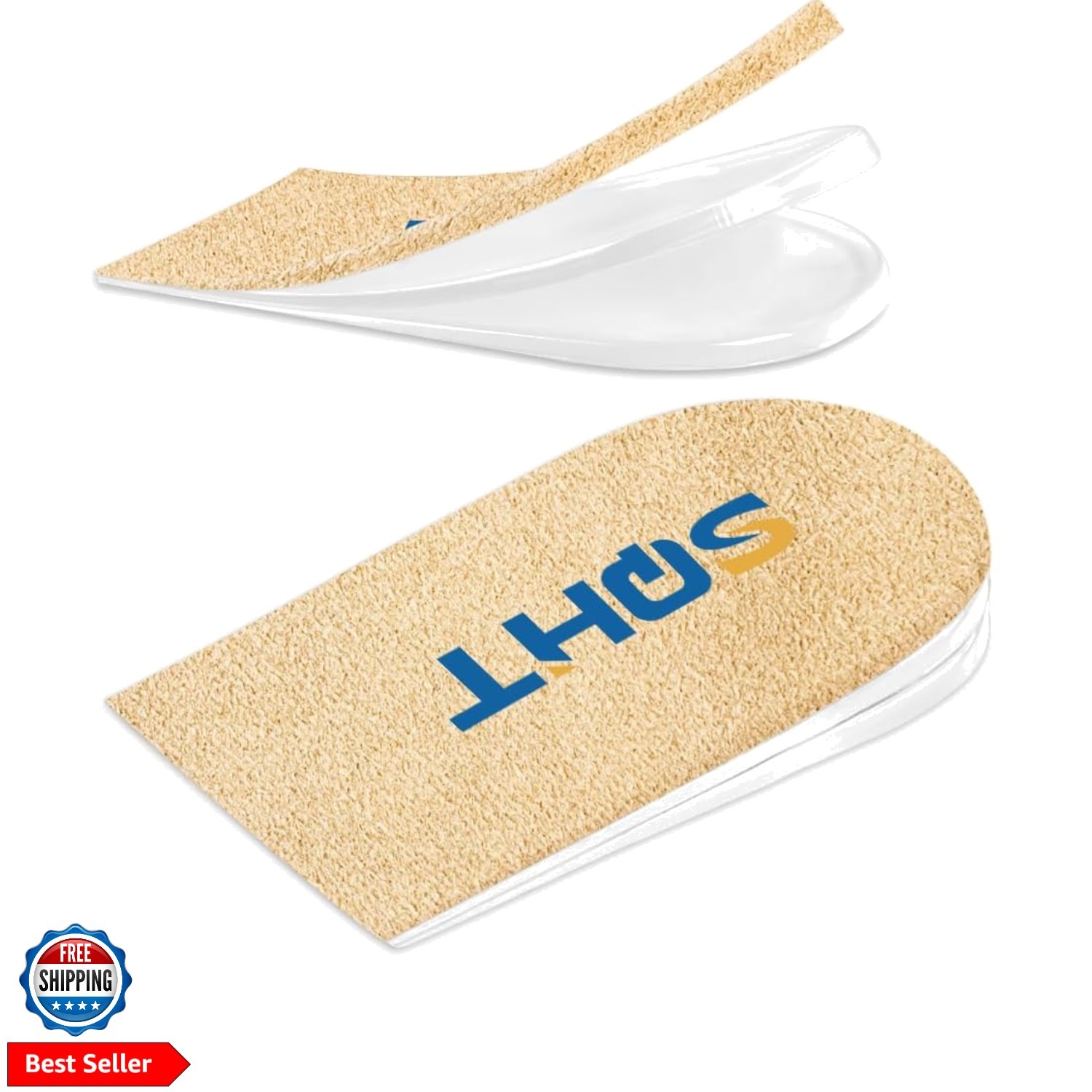 Adjustable Orthopedic Heel Lift Inserts – Height Increase Insoles for Leg Len…
