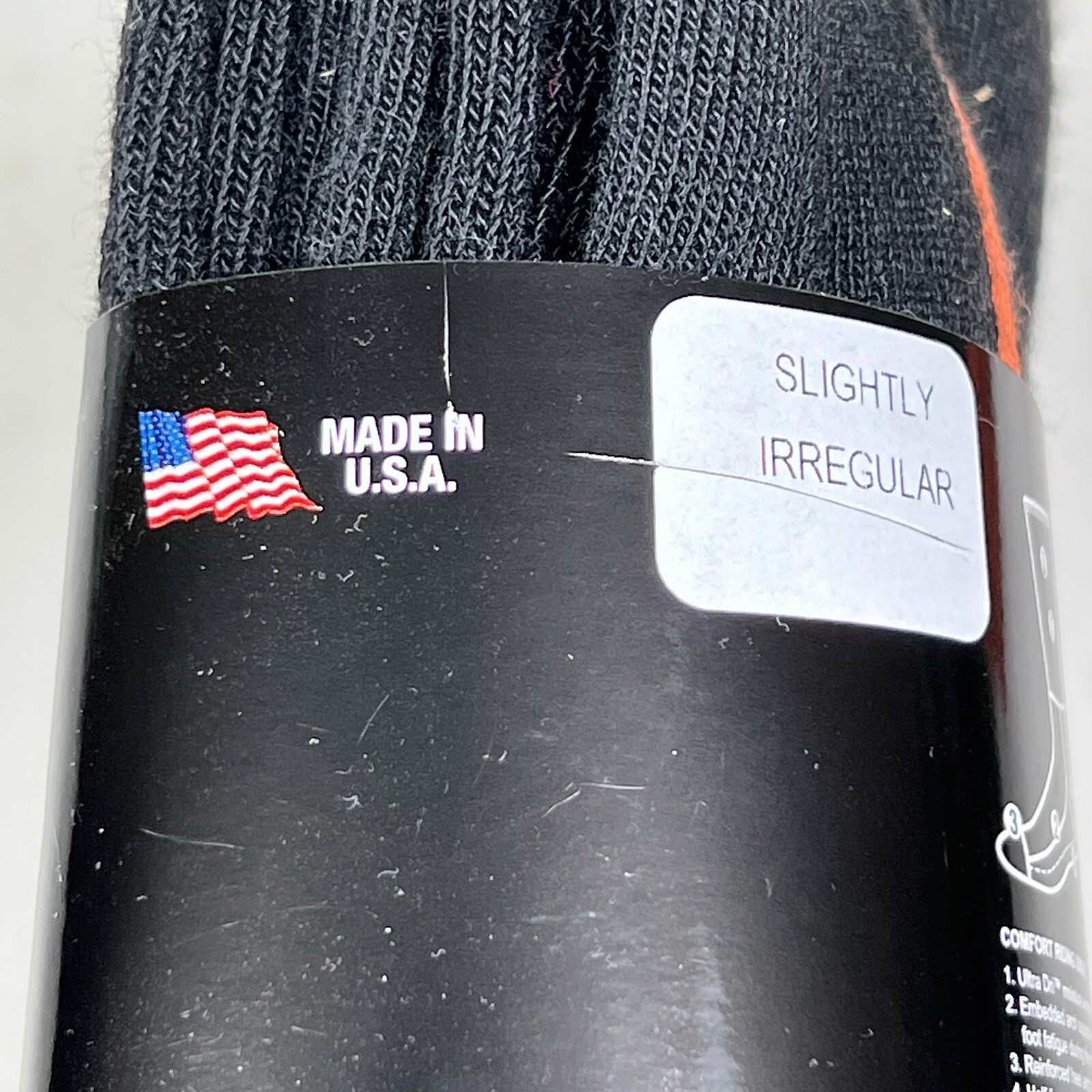 Harley Davidson Socks, Men’s Large, 2 Pair NEW! Made In USA Slightly Irregular