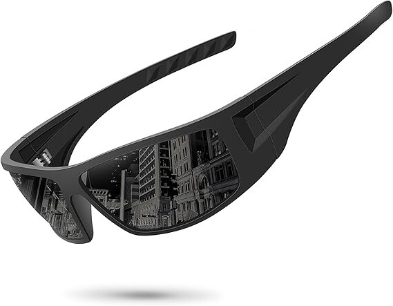 Polarized Sports Sunglasses – Unbreakable Wrap Around UV400 Cycling Men/Women