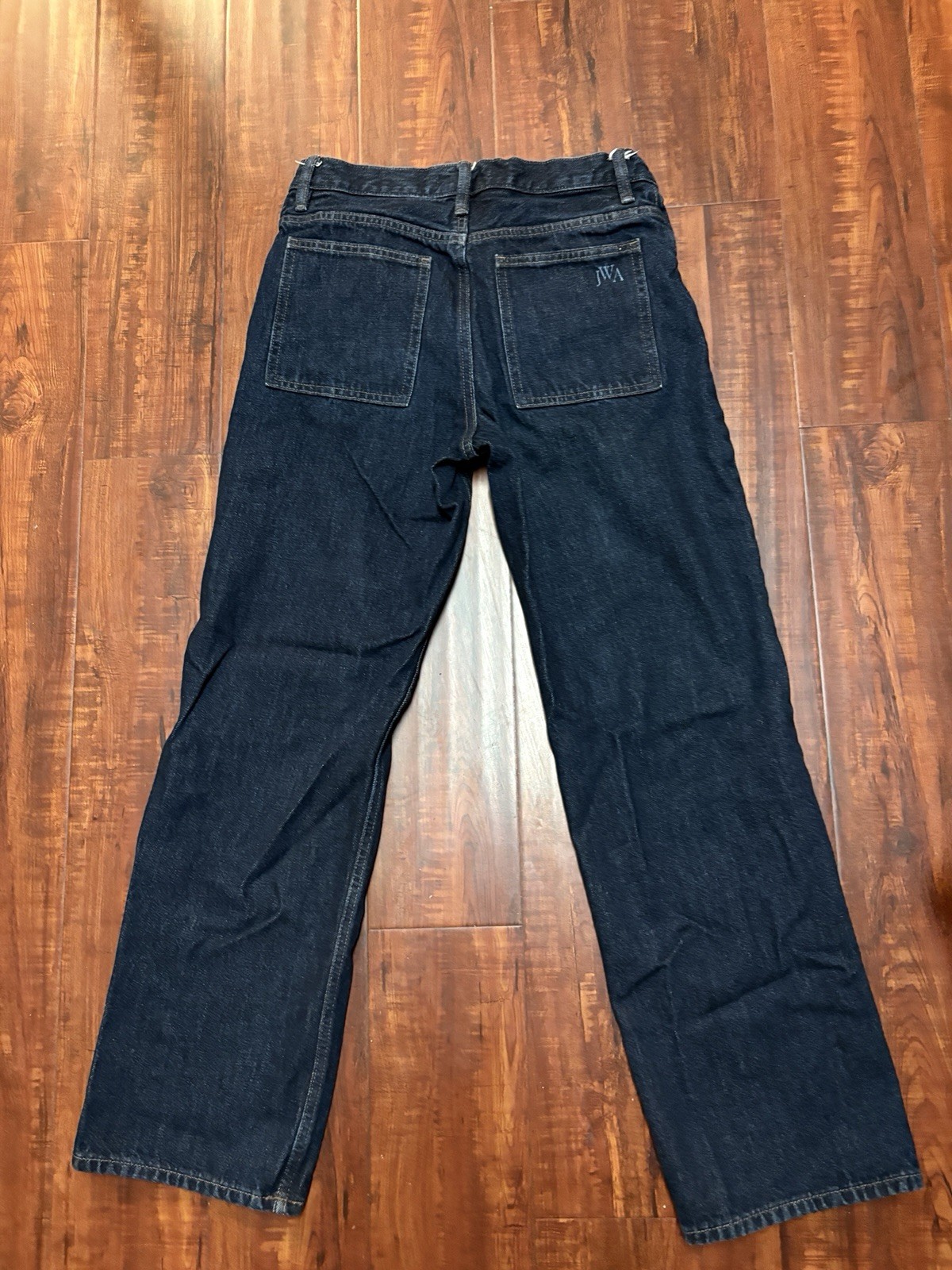 Uniqlo JW Anderson Women’s Black Dark Wash Straight Jeans Size 29 100% Cotton