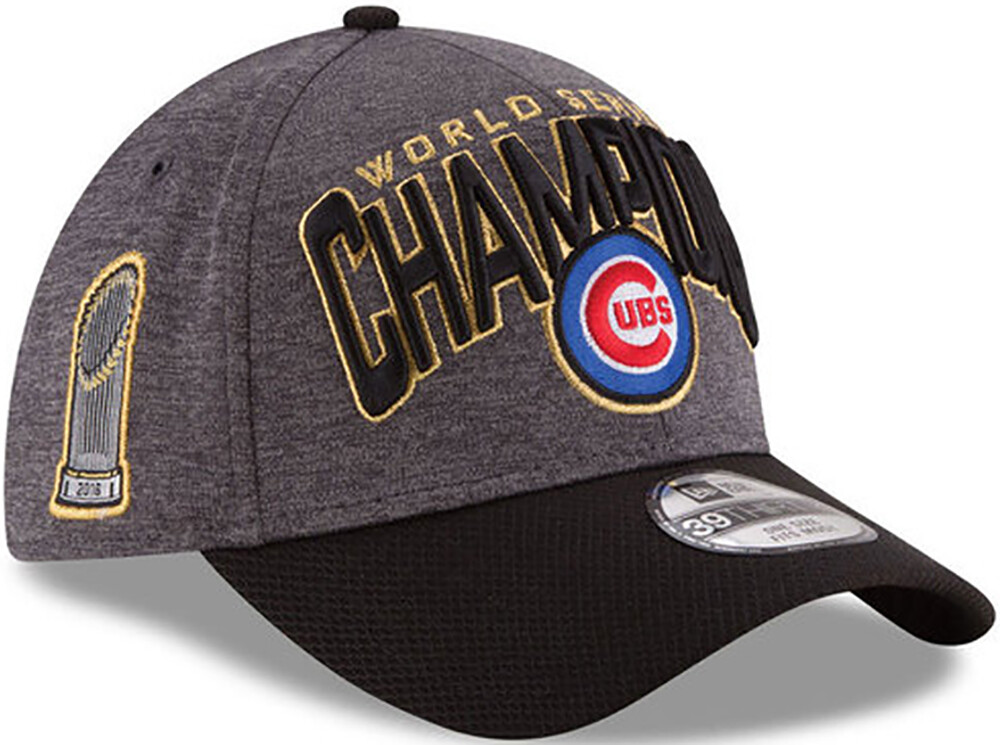 Chicago Cubs World Series Champions Locker Room Flex Fit Hat Grey 2016