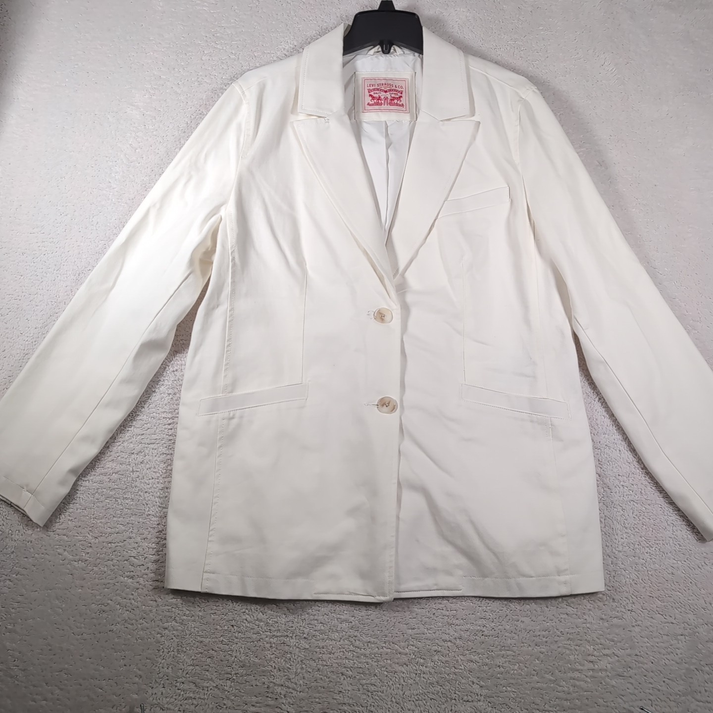 Levi Strauss Signature Single Breasted Cotton Blazer Button Jacket Women’s XL