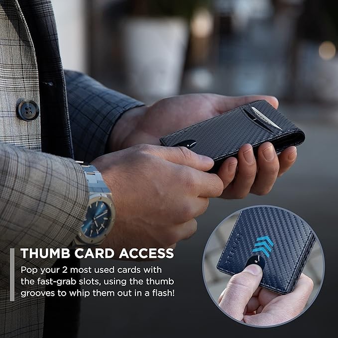 SALE Suavell Bifold, RFID Card Holder, Slim Wallet for Men, (Royal Blue Advisor)