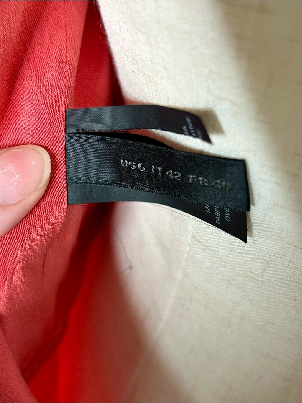 Donna Karan Black Label 100% Silk Coral Drape Dress Luxury Size 6
