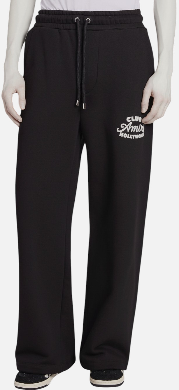 Amiri Men’s Black Club Amiri Wide-Leg Sweatpants Pants Size XS