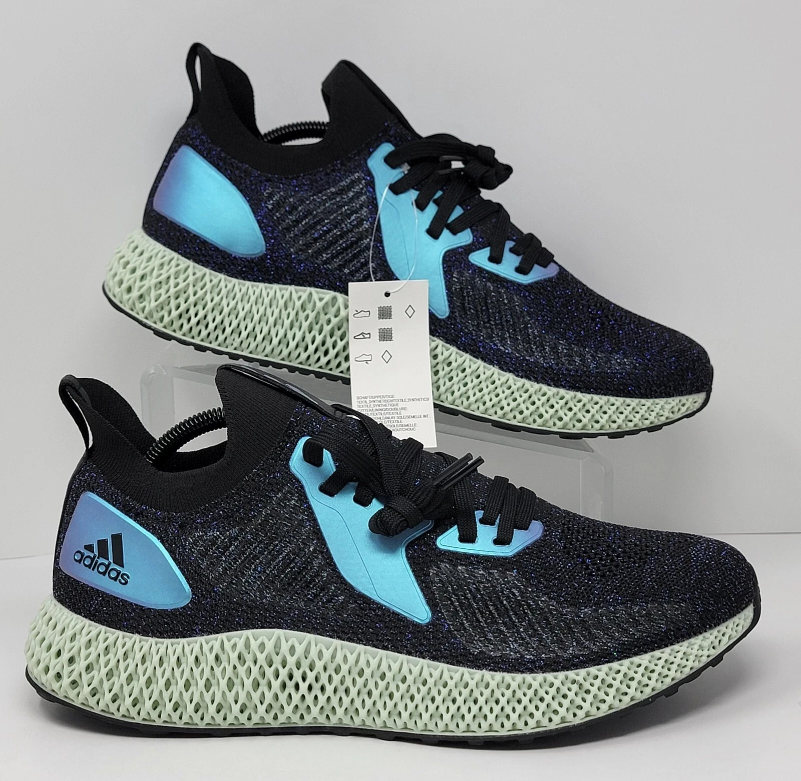 Adidas Alphaedge 4D Men’s Size 6 Shoes Goodbye Gravity Black Iridescent FV6106