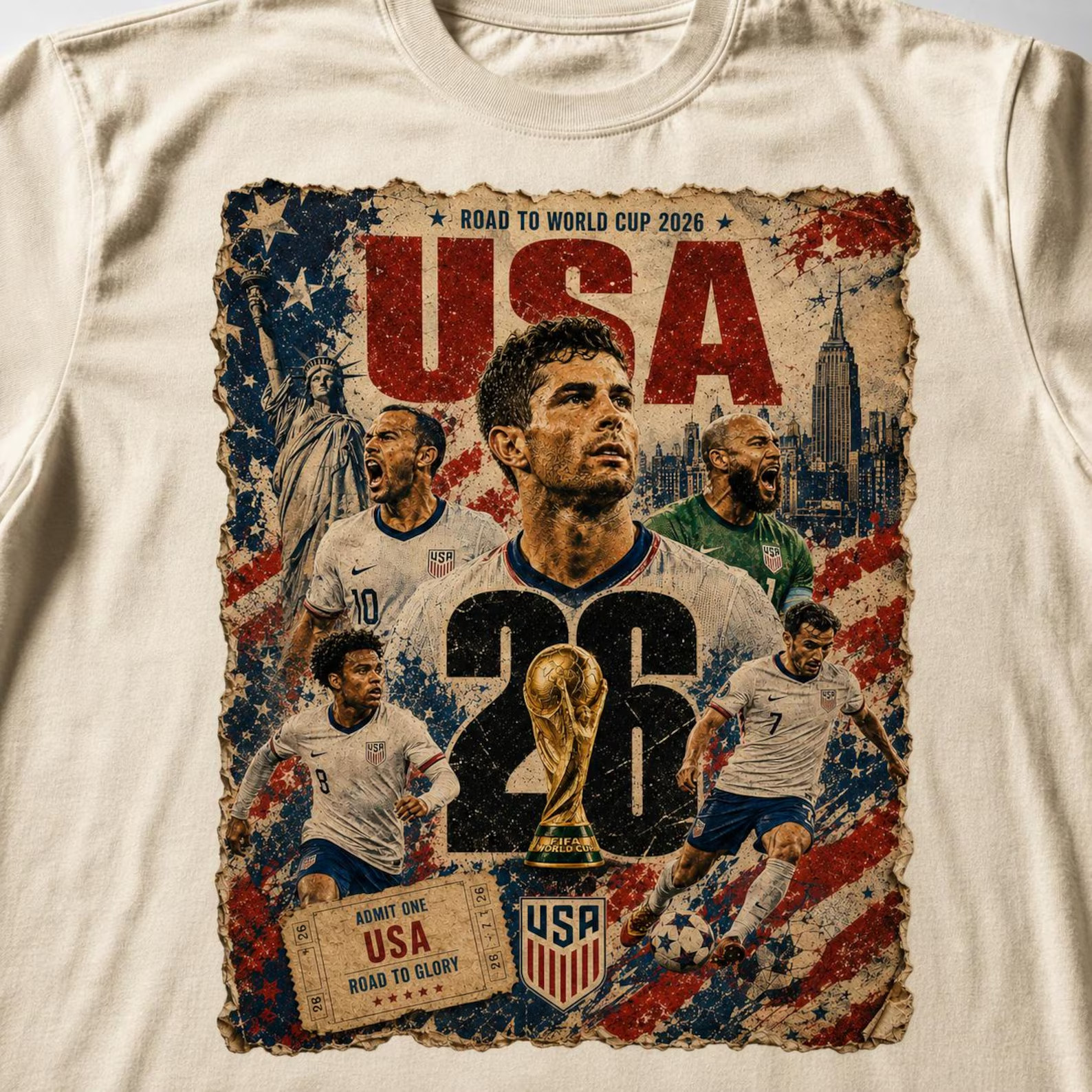 FIFA World Cup 2026 Soccer Flag T-Shirt – World Cup 2026 T-Shirt