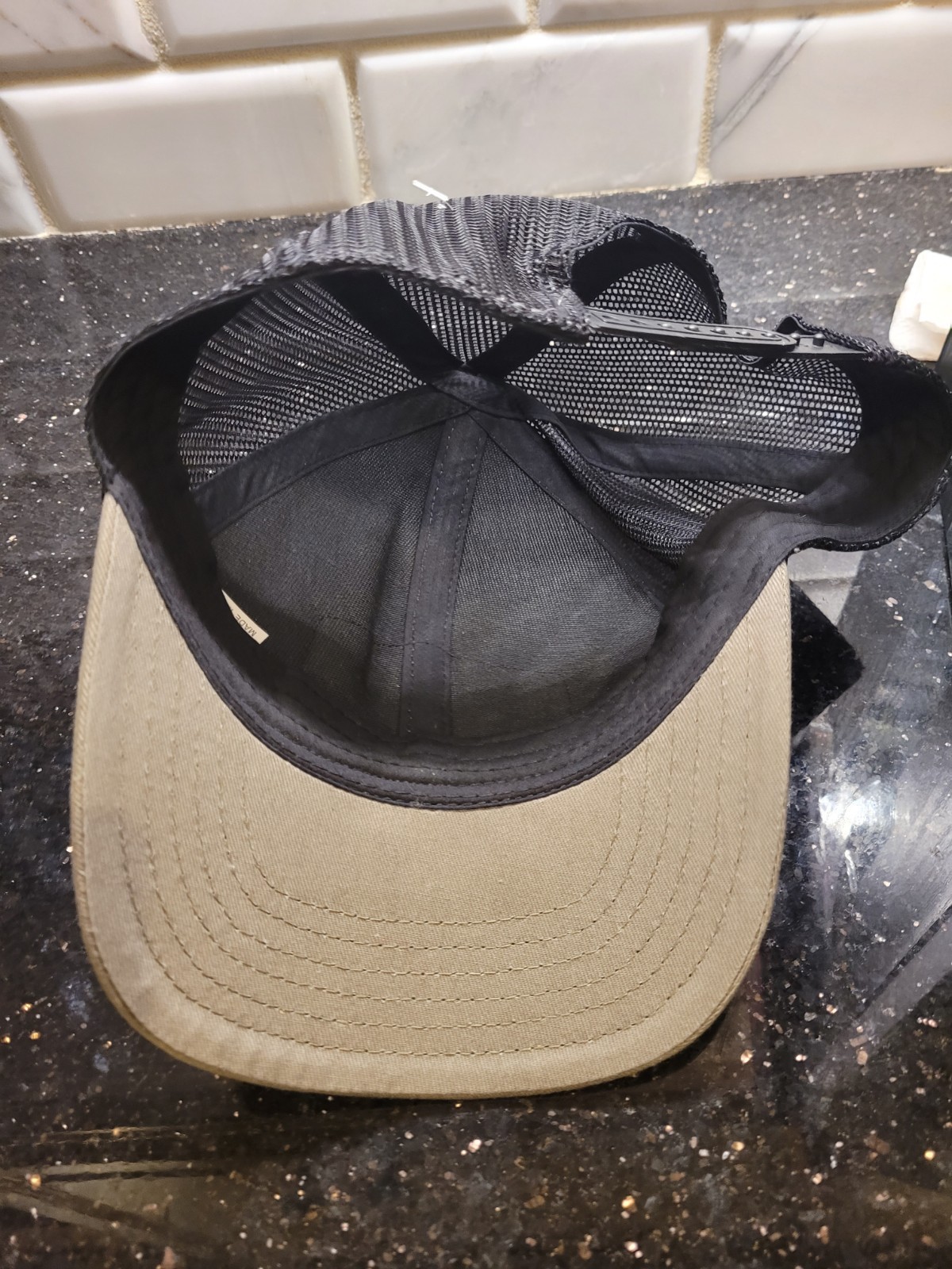Glock Perfection Adjustable, Mesh Back, Leather Patch Baseball Hat- Green/Black