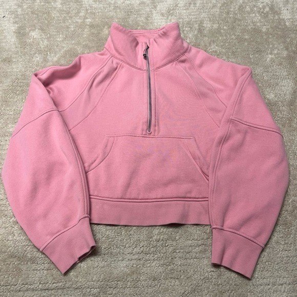 Lululemon Scuba Oversized Funnel-Neck Half ZipPink Tide size M/L