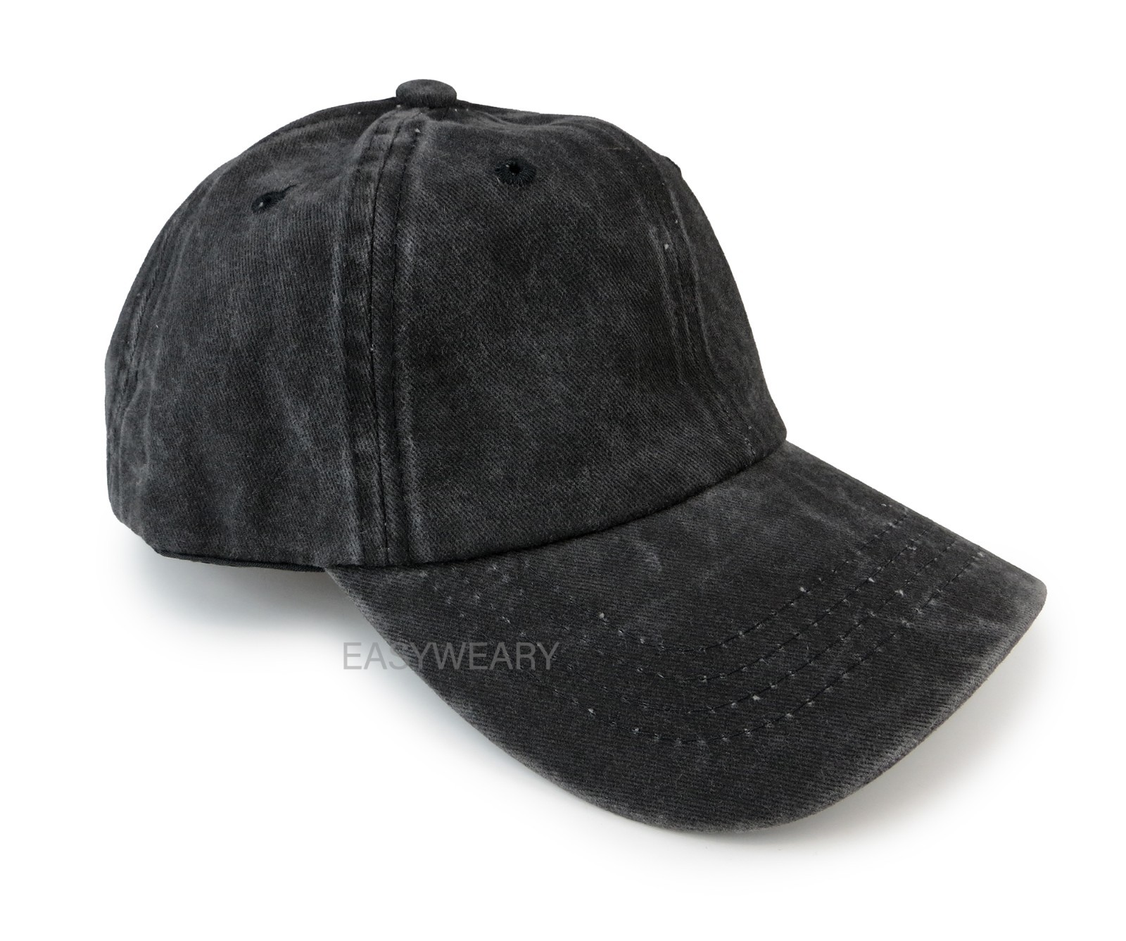 Mens Womens Denim 100% Cotton Dyed Washed Polo Style Baseball Ball Cap Dad Hat