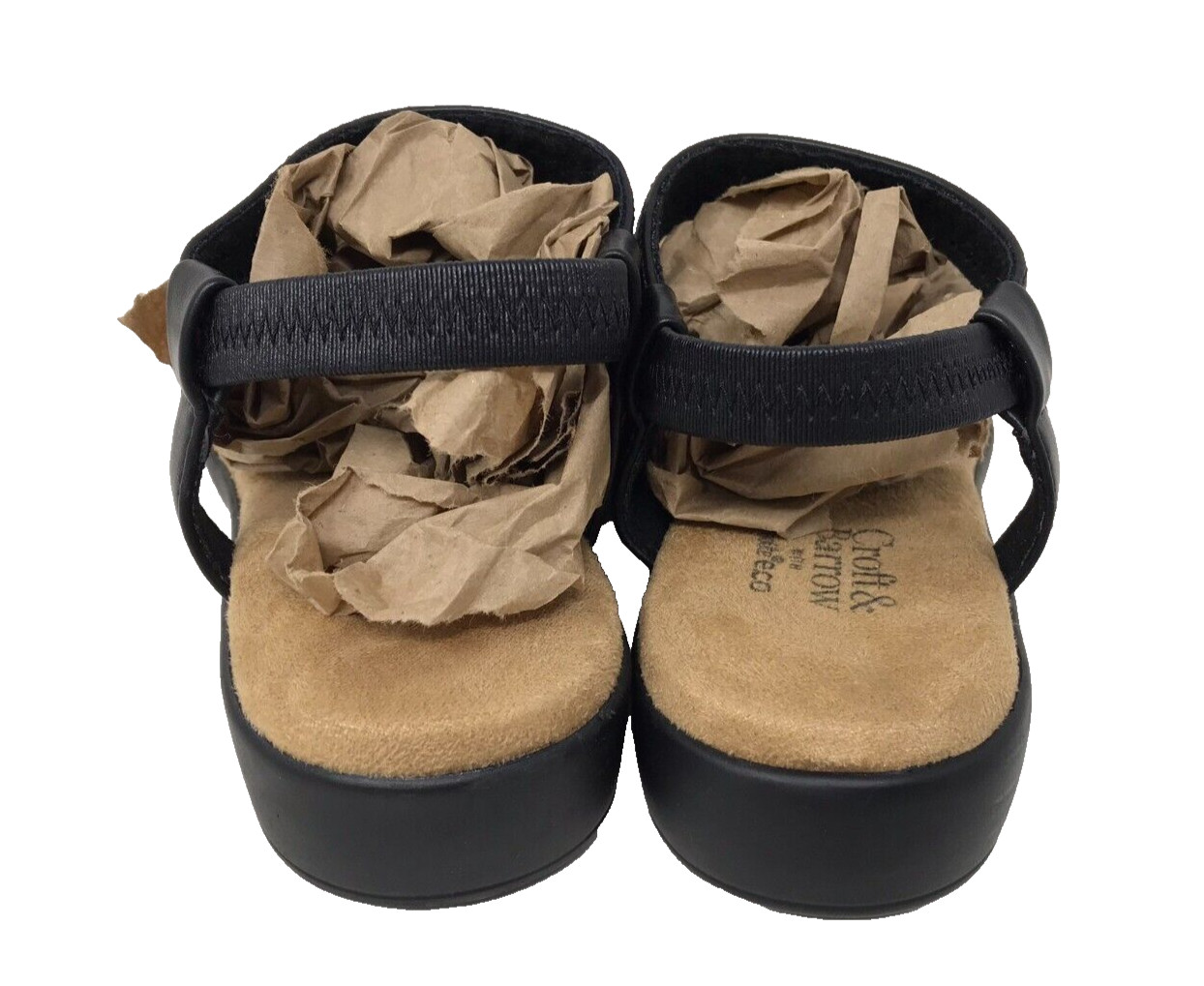 Croft & Barrow Women’s Lorelai Comfort Walking Strappy Sandals Blk Size:8.5 197i