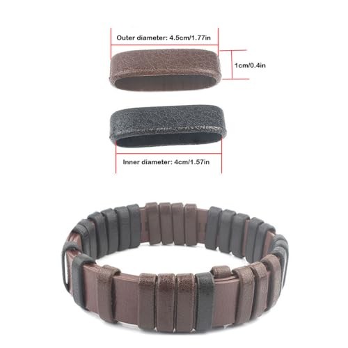 10 Pack Belt Loop Keeper Plastic Leather Grain Belt Keepers End Straps Holder