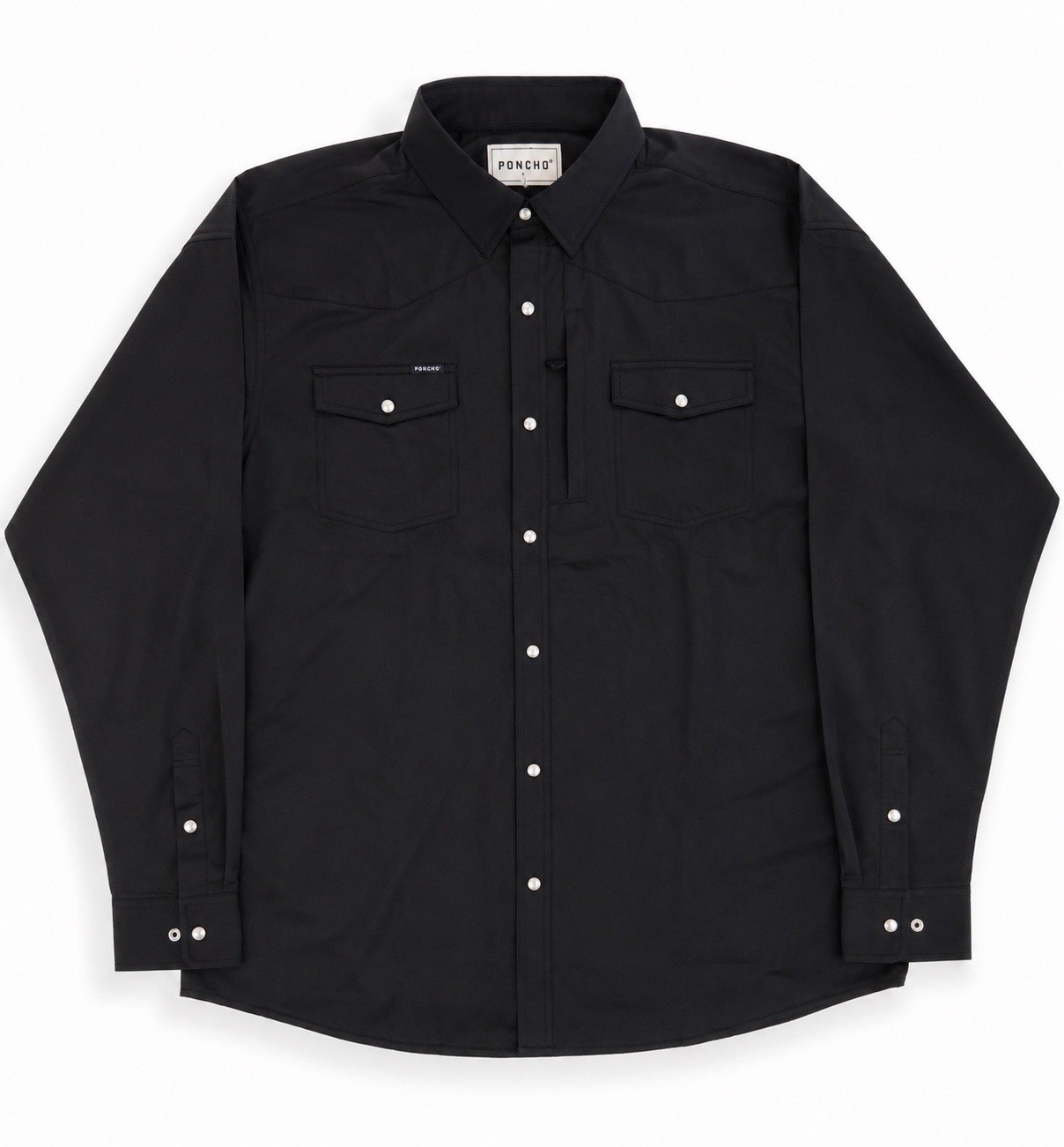 Poncho Men’s Shirt The Piedras Negras Pearl Snap Long Sleeve XL Regular