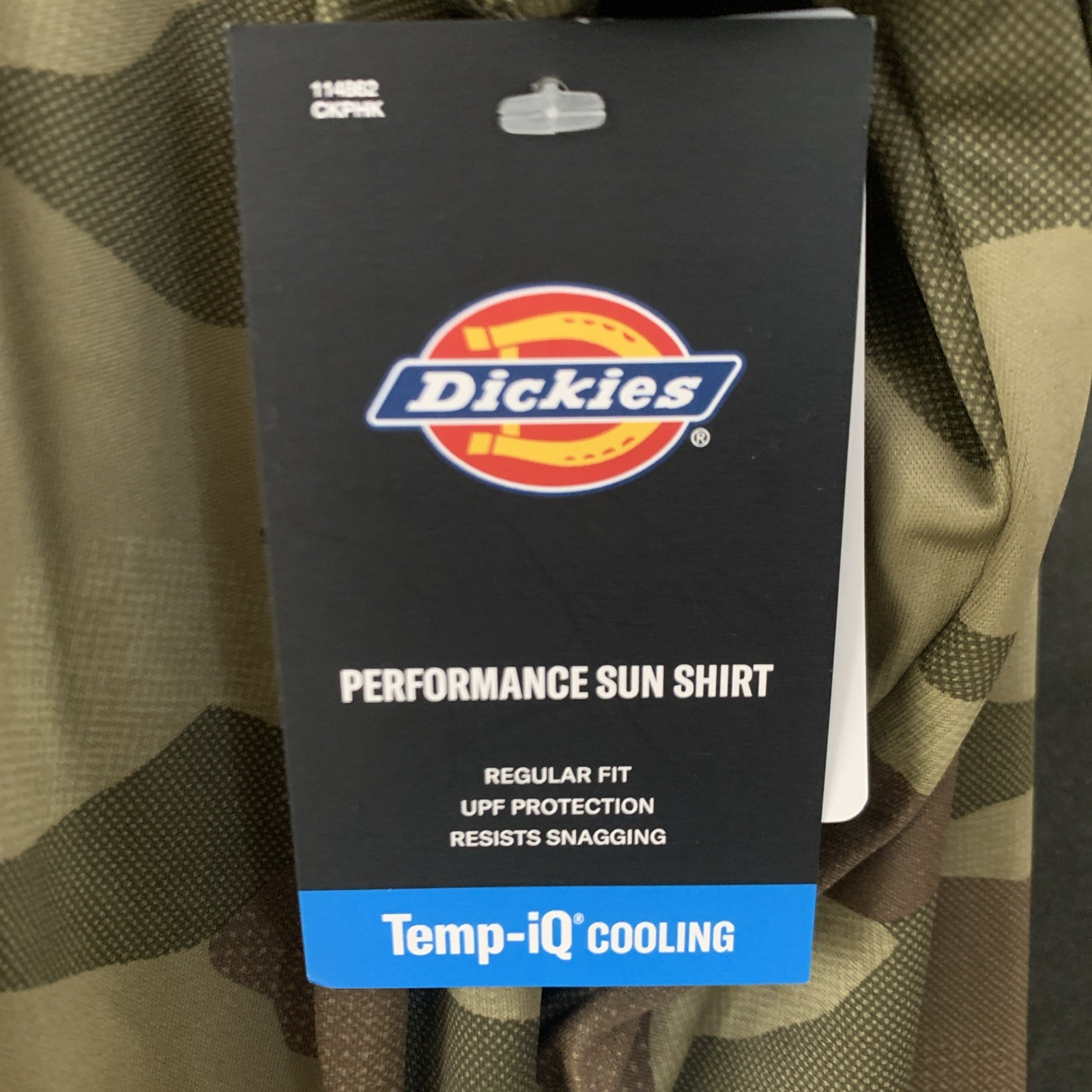 PICK SIZE – DICKIES P419982 Mens Camo Performance Sun Shirt w/ Temp-iQ Cooling