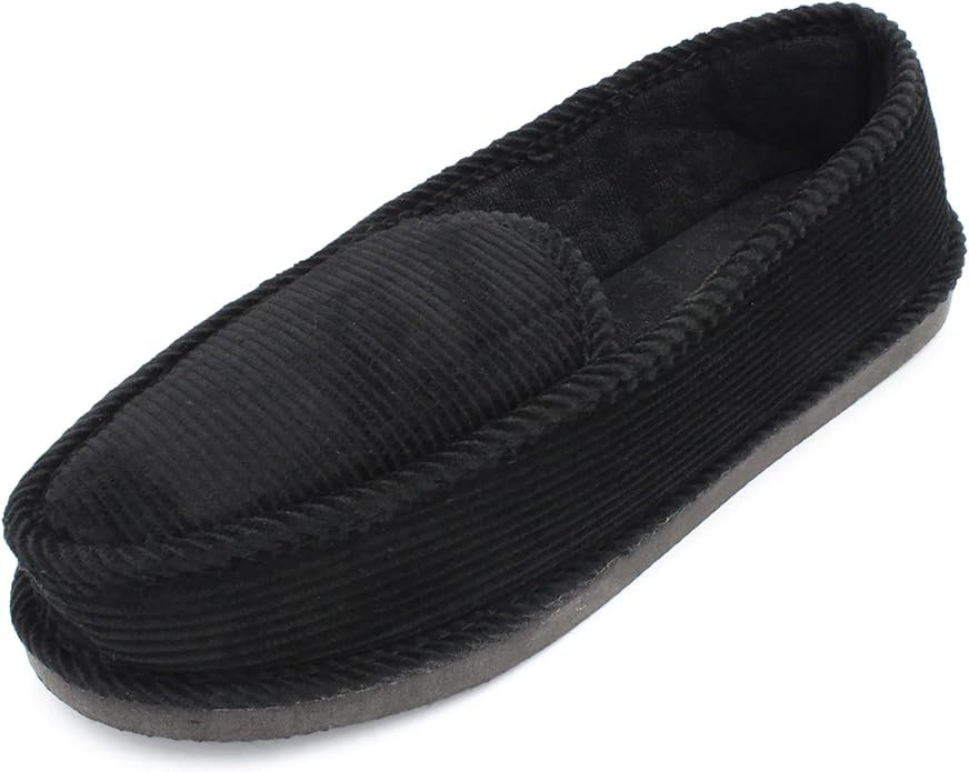 Bright Slippers Men’s Corduroy House Shoes Size 7-13