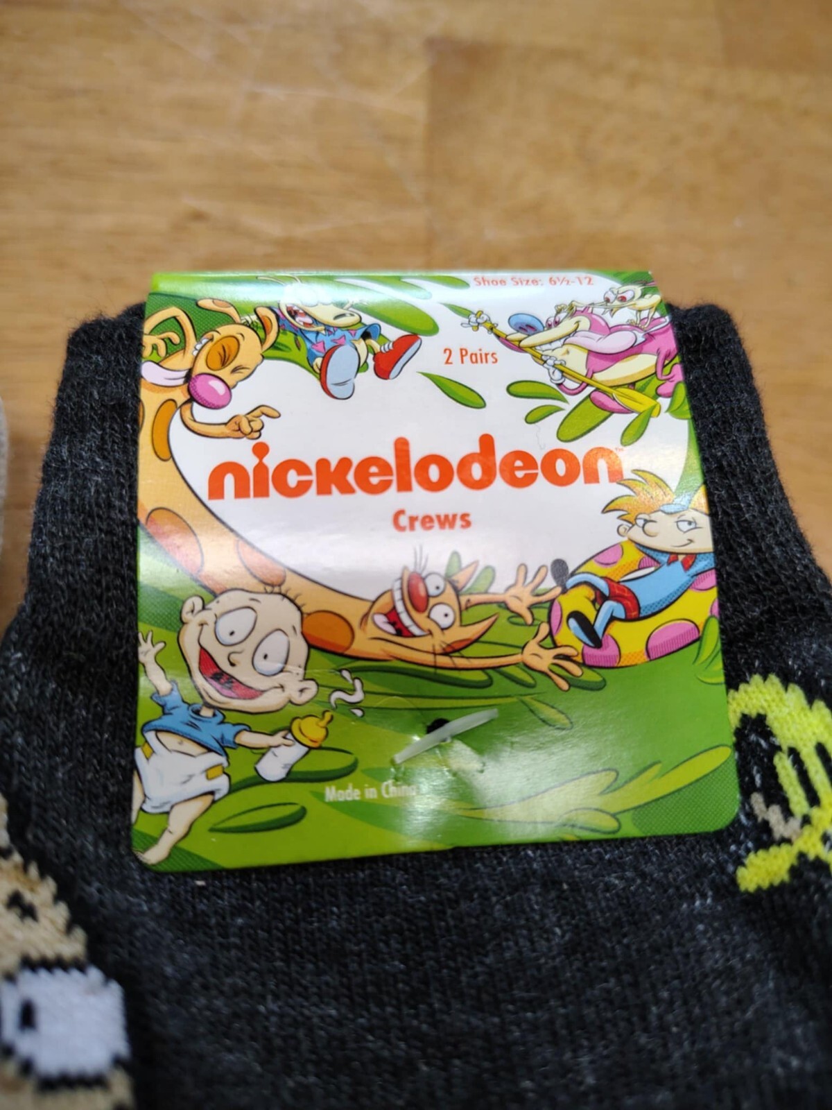 4 pack Nickelodeon shows Rocko’s Modern Life, Men’s Novelty Gift Socks