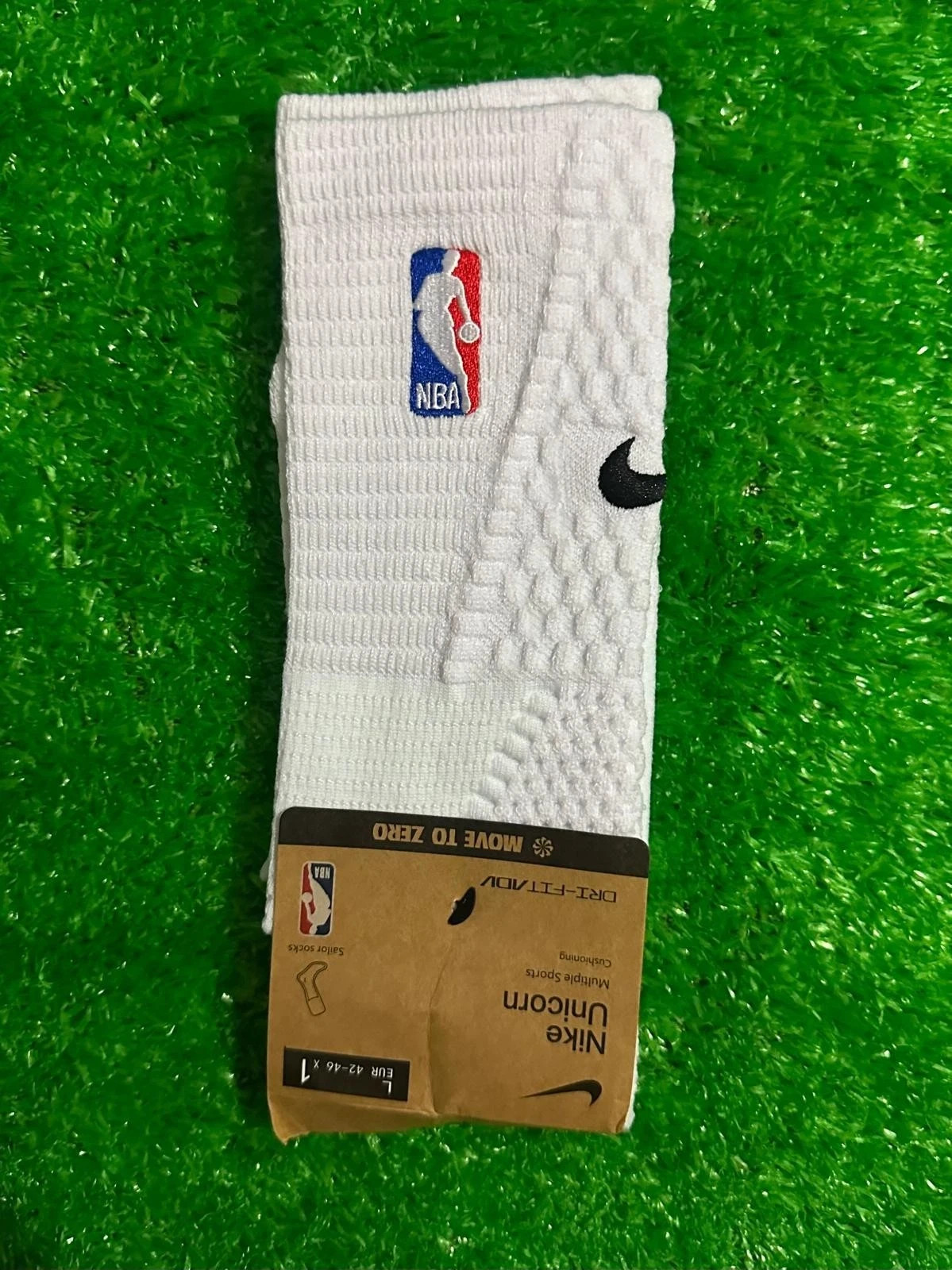 Nike NBA Unicorn Cushioned Socks Elite DRI-FIT Socks -Size L Full Length
