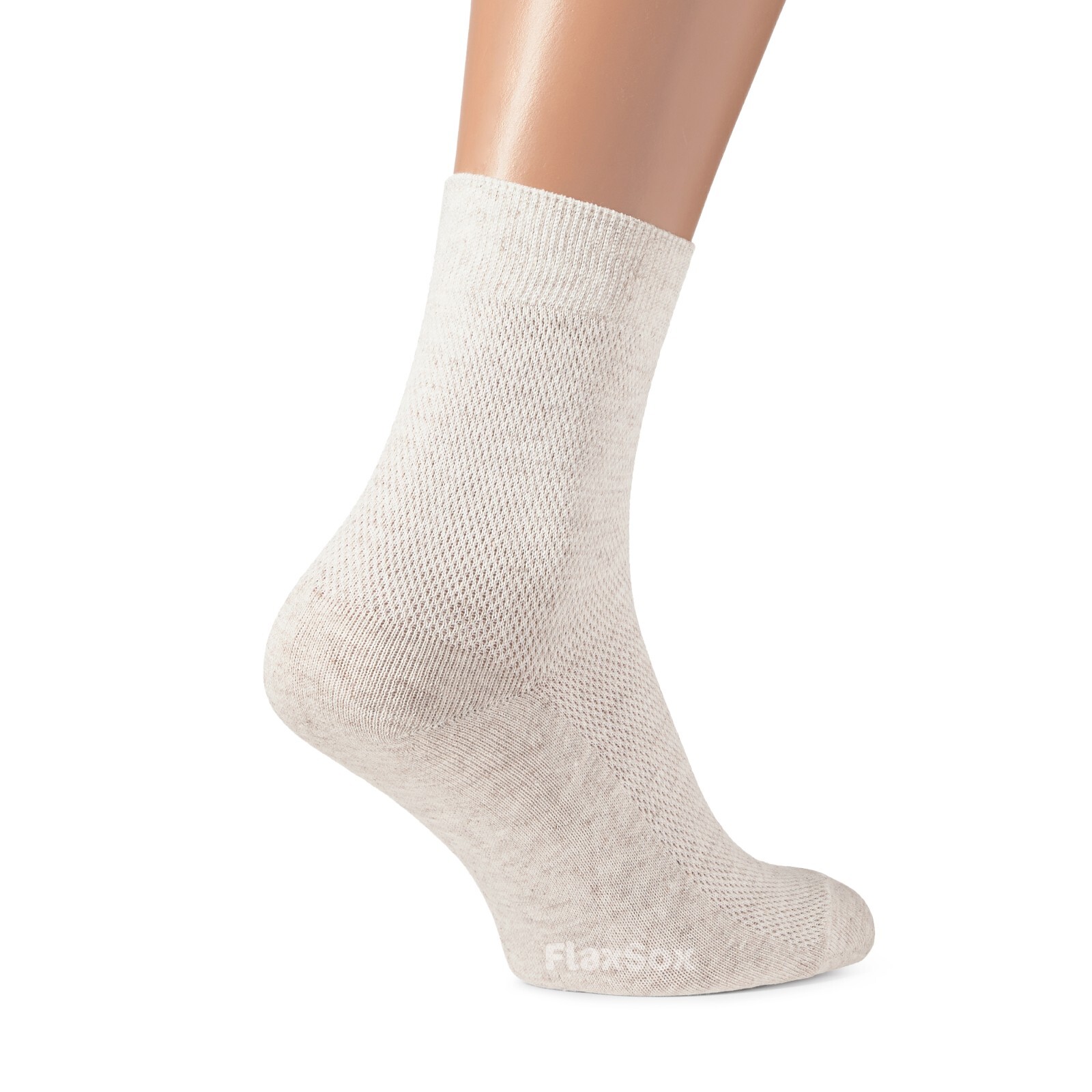 Breathable Thin Mesh-knitted Organic Linen Men`s Socks, Set of 3, 5, 10 pairs