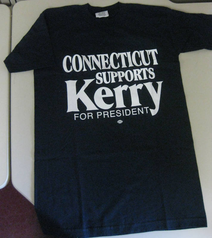John Kerry for US President T-Shirt NEW Med USA Made Union Medium Campaign US