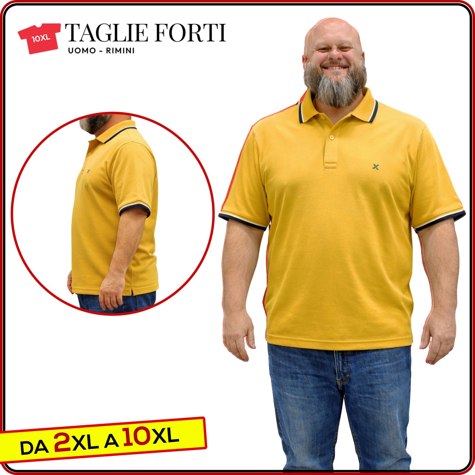 men’s short sleeve cotton polo shirt with collar PLUS SIZES from 2xl to 10xl