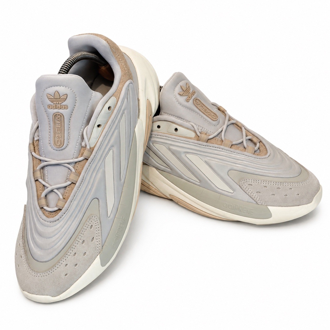 Adidas Ozelia Halo Silver Sky Rush Mens Sneakers FZ5740 Size 10 Low Top Shoes