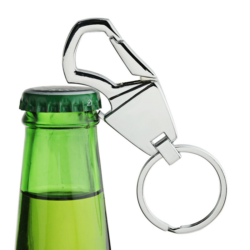 Men’s Women’s Fashion Style Clip Keychain Car Key Ring Fob Holder Bottle Opener