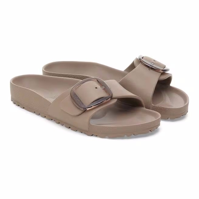 Birkenstock Womens Madrid Big Buckle EVA Sandals 1030479 – Grey Taupe