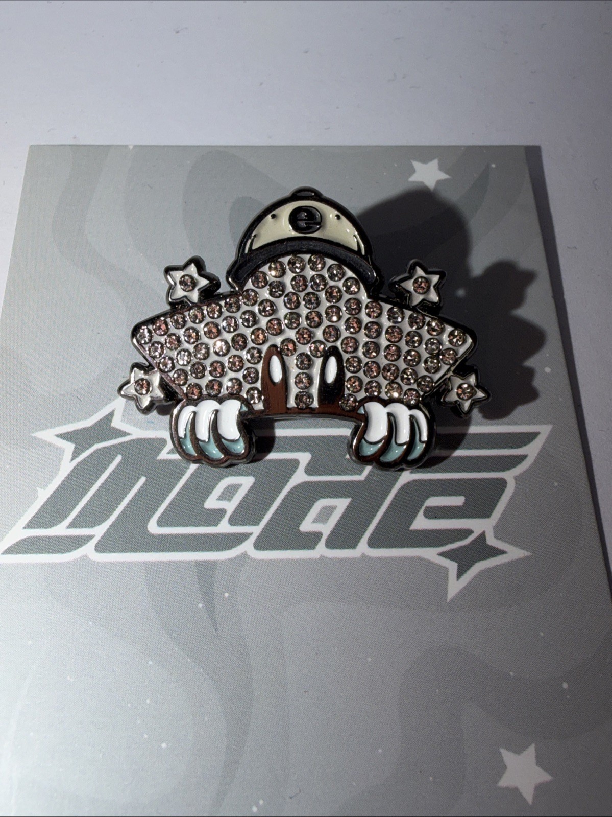 Made By Erick Diamond Star Boy Pin Not Hat Club New Iced Out Peeker Pin New