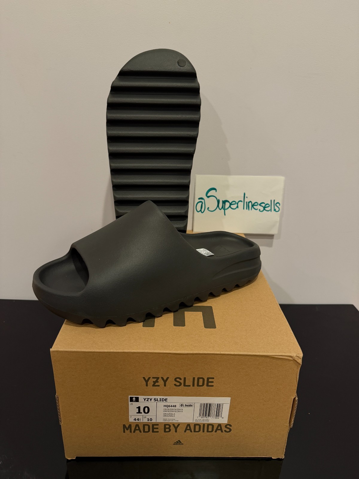 Adidas Yeezy Slide Onyx Sizes 5-12 (100% Authentic) HQ6448