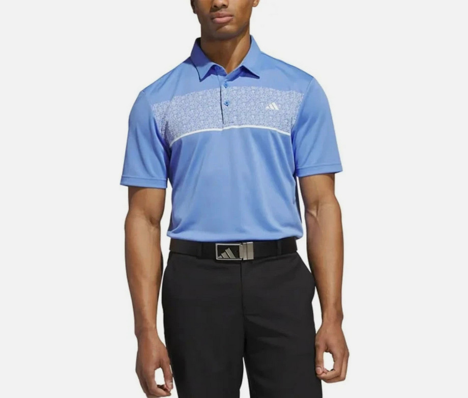 adidas Mens Medium Golf Polo Shirt – Blue