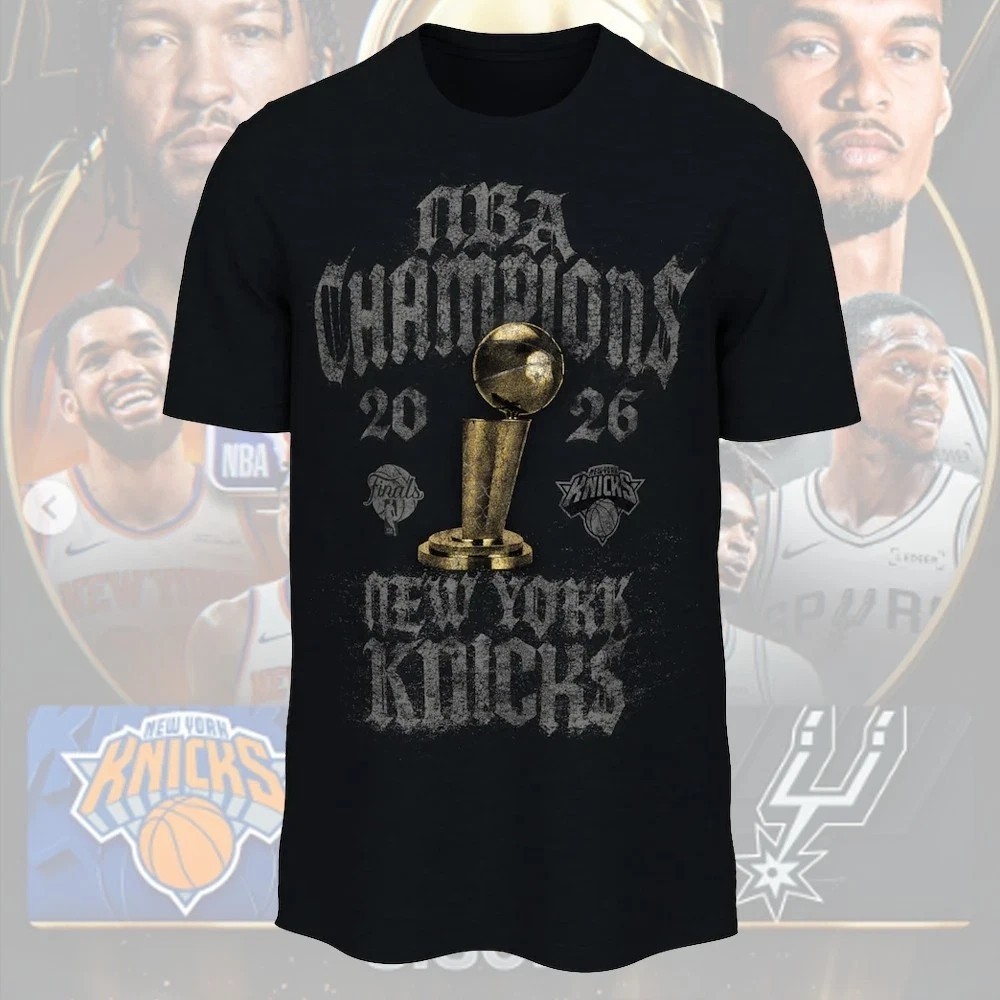 Knicks 2026 Basketball Finals Champions Locker Room reprint T-Shirt