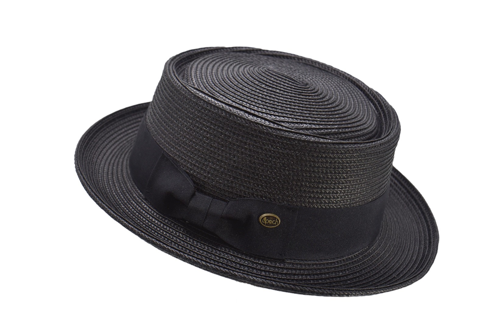 Men’s Summer Lightweight Straw Pork Pie Derby Fedora Upturn Brim Hat w/ Ribbon