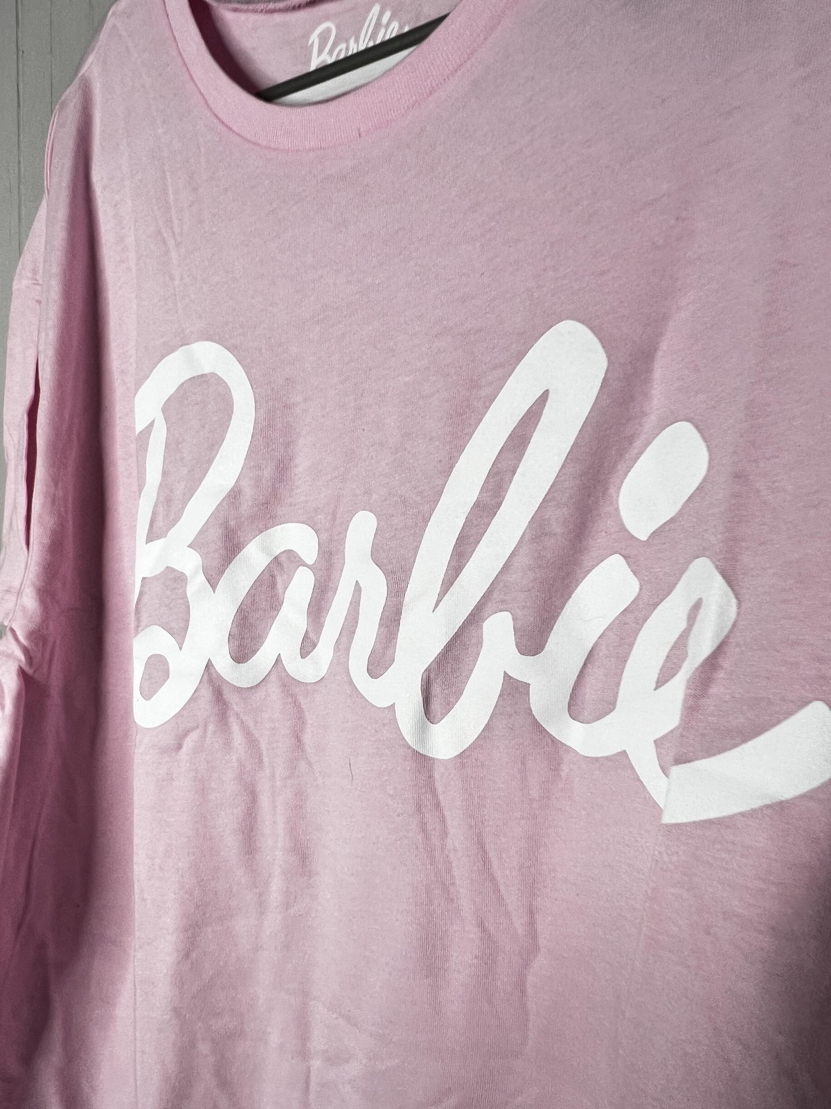 Barbie Shirt Womens 3X Pink Grayson Threads Crewneck 2023 Logo Graphic Tee New