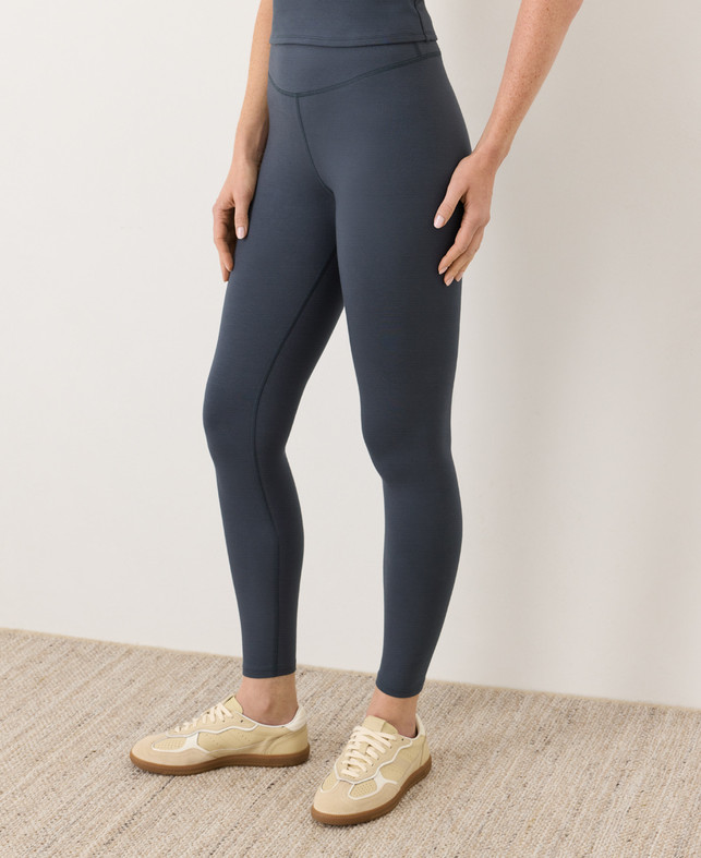 New PACT Organic On the Go-To Legging – Steel Blue
