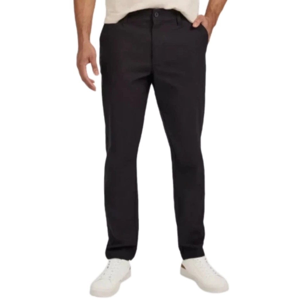 Weatherproof Men’s Hybrid Tech Pant Black Size 36×30 Tapered Leg Zip Pocket