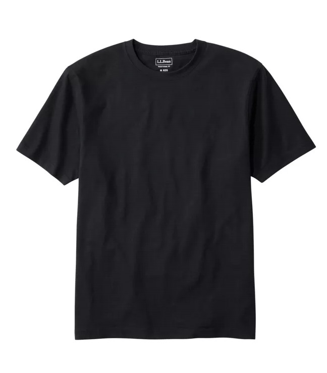 L.L.Bean Men’s Carefree Unshrinkable Tee, Traditional Fit Short-Sleeve
