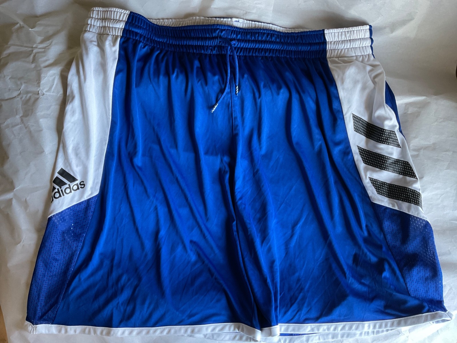 Adidas Pro Madness Short Polyester Royal Blue New Men 4XL 9 In Inseam Basketball