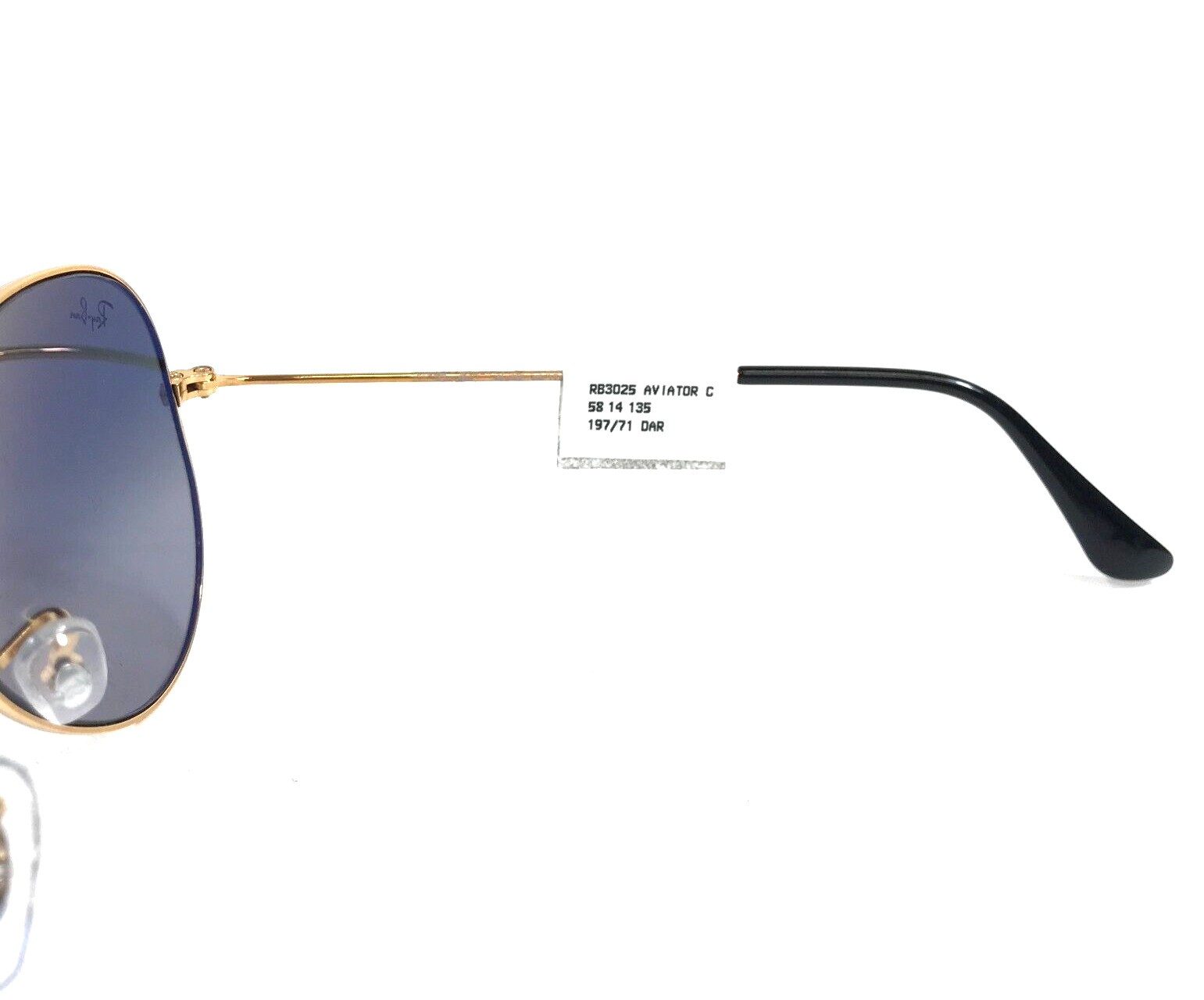 Ray-Ban Sunglasses RB3025 AVIATOR LARGE METAL 197/71 Bronze Grey Gradient 58 mm