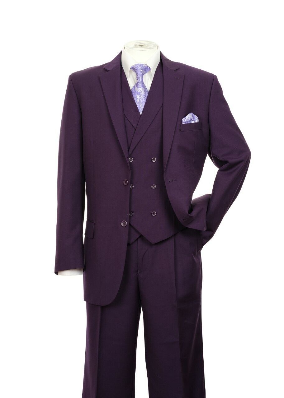 Men’s 3 Piece Luxurious Suit With Vest&Pants Two Button Two Side Vents 5702V9