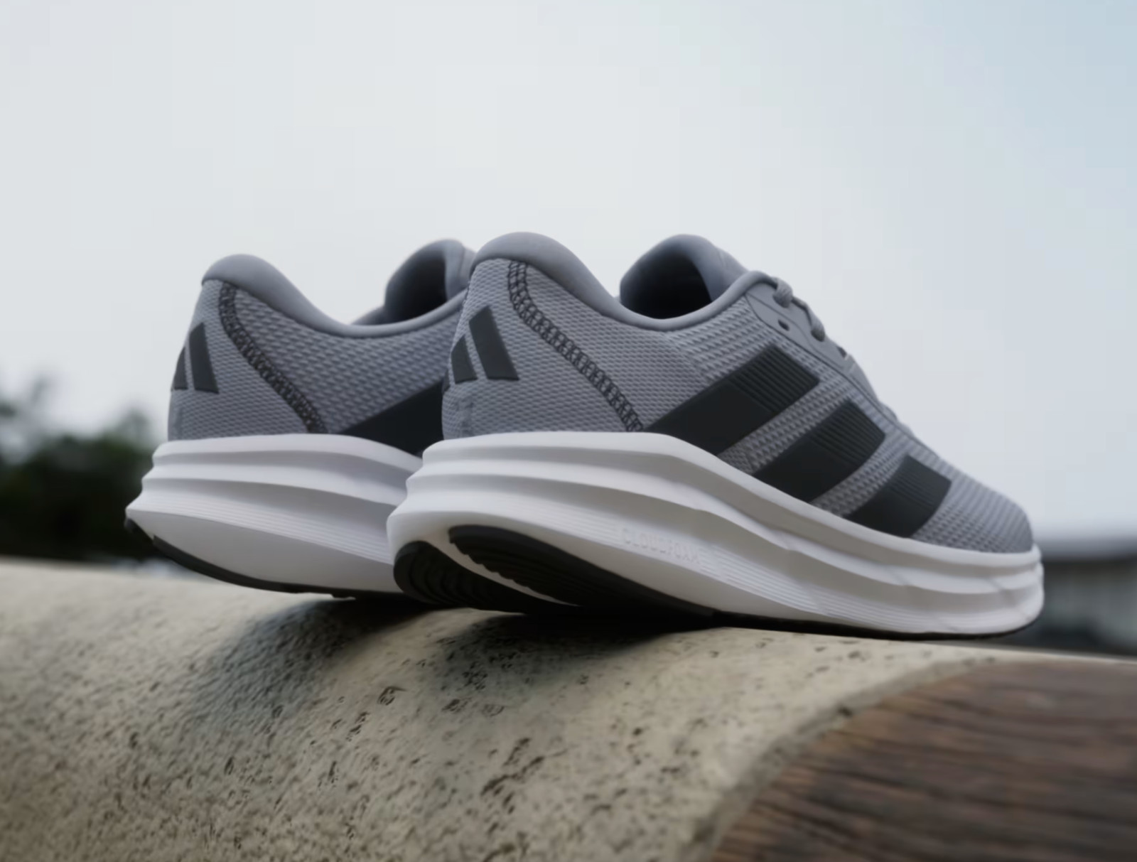 Adidas Galaxy 7 M Halo Silver Carbon Core Black Men Road Running Shoes ID8754